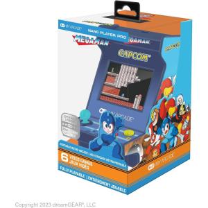 MY ARCADE Data East Hits Nano Player – 4.5″ Fully Playable Portable Mini Arcade Machine with 208 Retro Games, 2.4″ Screen Color Display(Mega Man)