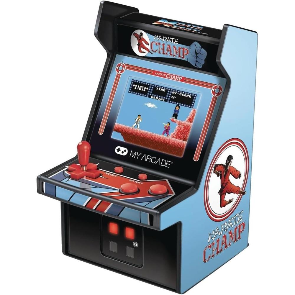 imageMy Arcade Space Invaders Micro Player Mini Arcade Machine Video Game Fully Playable 675quot Collectible Premium EditionKarate Champ