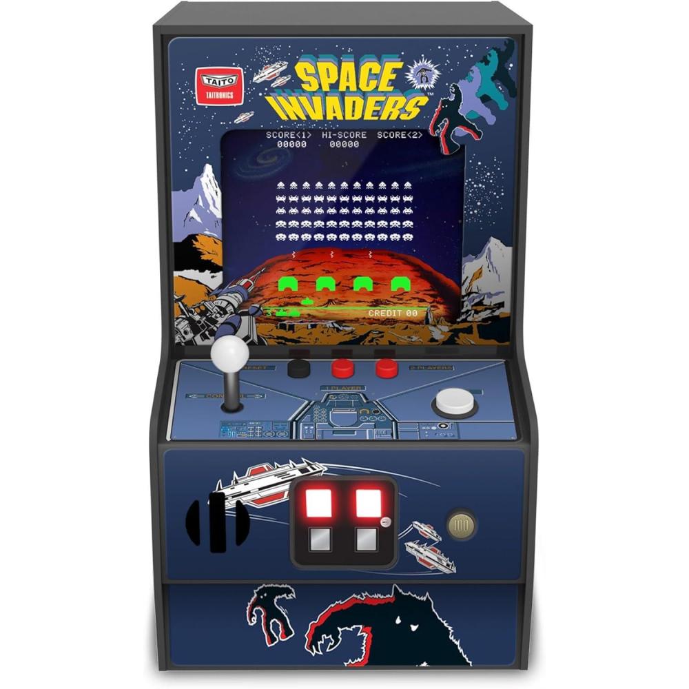 imageMy Arcade Space Invaders Micro Player Mini Arcade Machine Video Game Fully Playable 675quot Collectible Premium EditionSpace Invaders