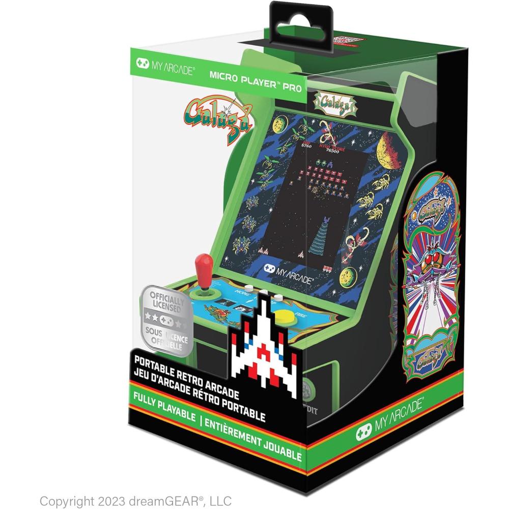 imageMy Arcade Super Street Fighter II Micro Player Pro Retro Arcades 2 Games in 1 Portable Game 675quot Arcade Machine Video Game CollectibleGalaga