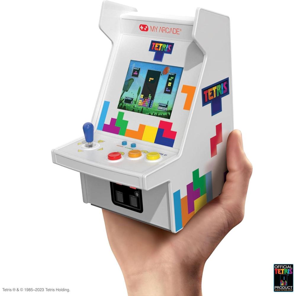 imageMy Arcade Super Street Fighter II Micro Player Pro Retro Arcades 2 Games in 1 Portable Game 675quot Arcade Machine Video Game CollectibleTetris