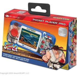 My Arcade Ms. Pac-Man Pocket Player Pro: Officially Licensed, Fun Retro Games, Portable Video Game, 2.75″ Color Display, Ergonomic Design(Street Fighter)