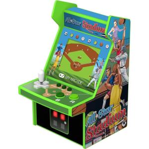 My Arcade Space Invaders Micro Player: Mini Arcade Machine Video Game, Fully Playable, 6.75″ Collectible Premium Edition(All Star Stadium)