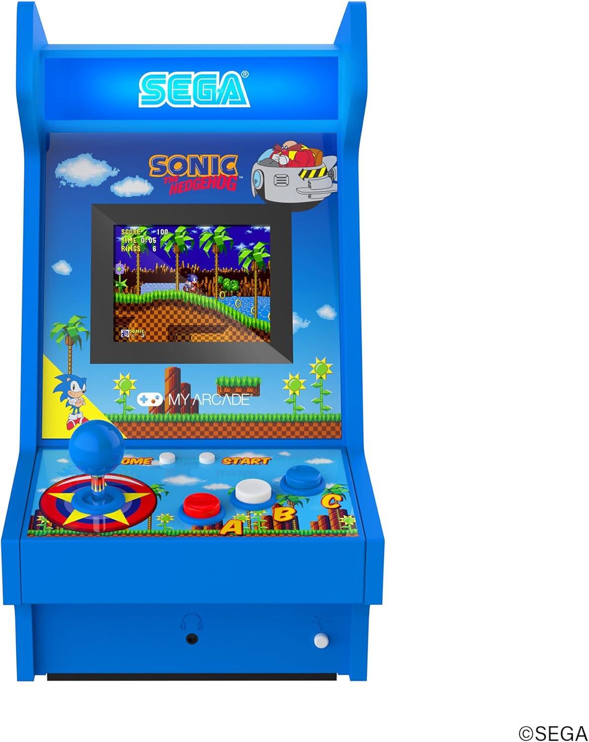 imageMy Arcade Sonic The Hedgehog Mighty Player Sega Retro Arcades Sonic Countertop Video Game 4 Classic Sega Games in 1
