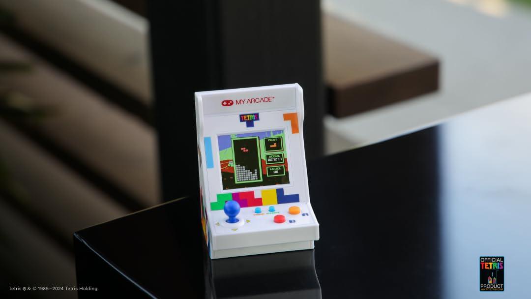 image:imageMY ARCADE Tetris Pico Player 37quot Fully Playable Portable Tiny Arcade Machine with 101 Retro Games 2quot Screen Color Display Small