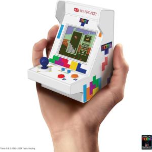 MY ARCADE Tetris Pico Player: 3.7″ Fully Playable Portable Tiny Arcade Machine with 101 Retro Games, 2″ Screen Color Display, Small