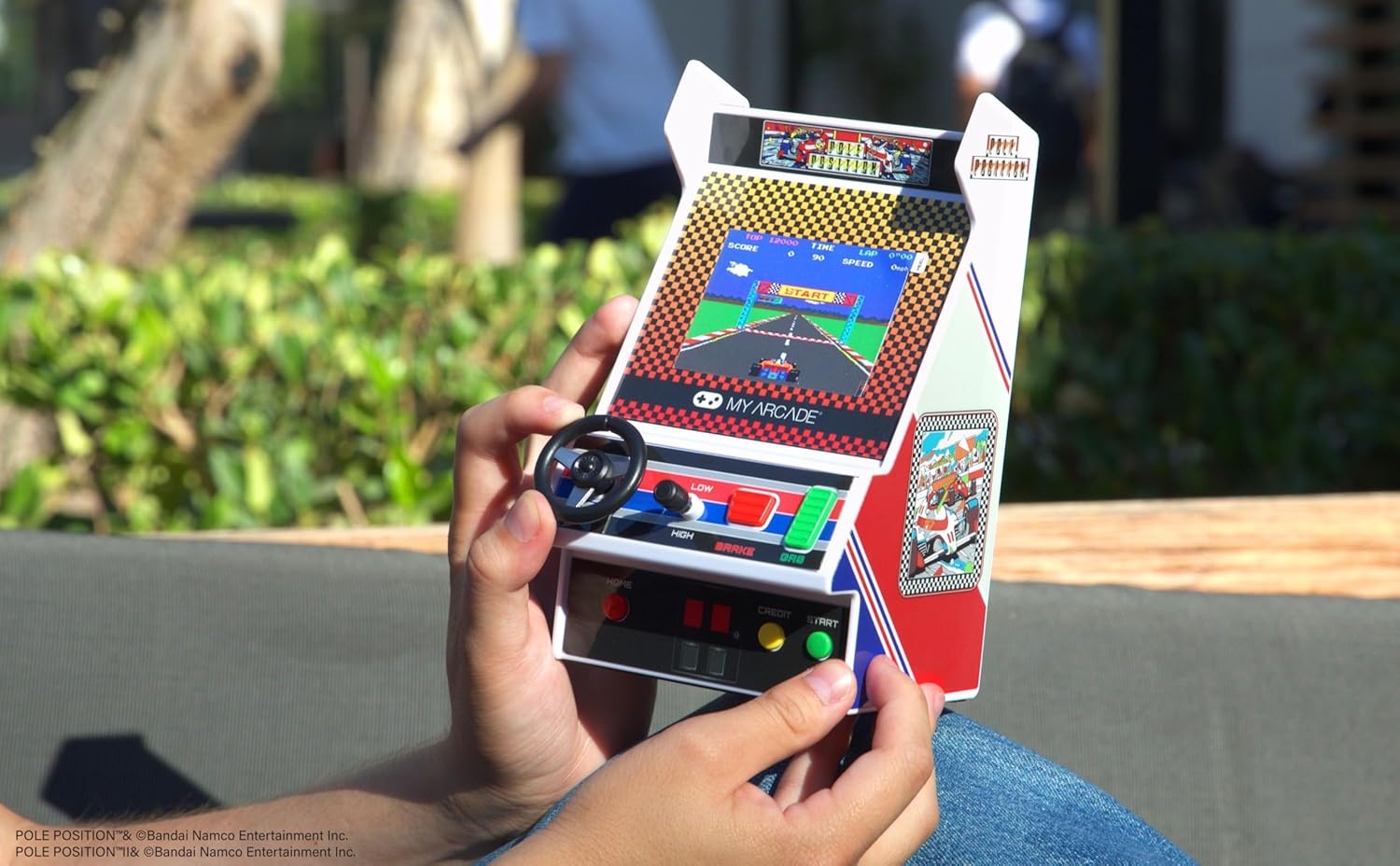image:imageMy Arcade Pole Position Pocket Player Max Games for Kids and Adults Real Racing Controls Retro GamingPole Positon Player